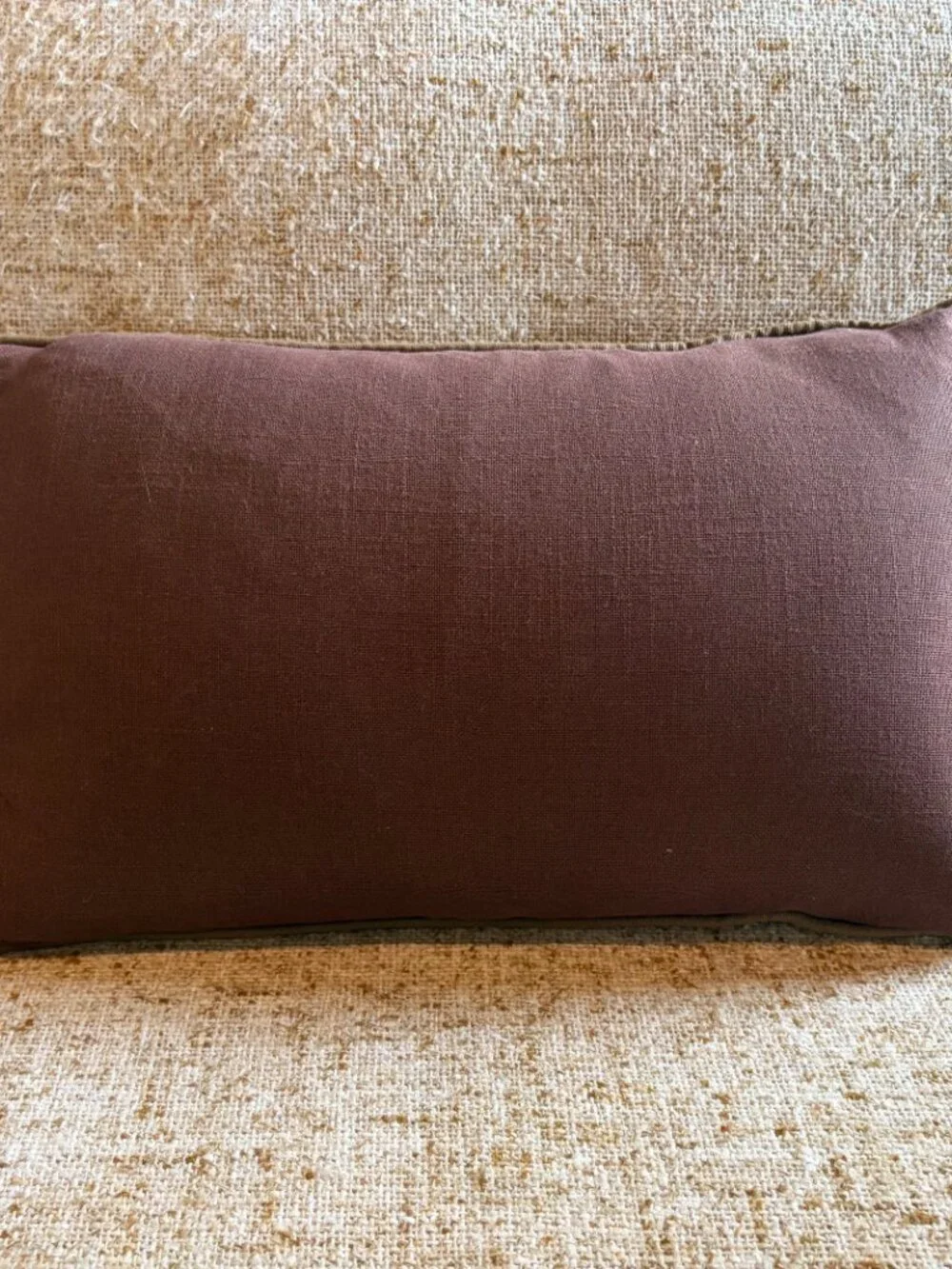Embroidered Floral Brown Velvet Lumbar Pillow Aphorism 14